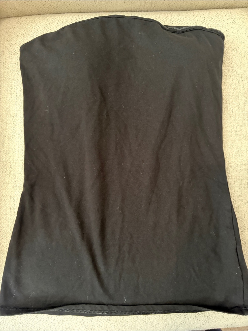 Black Strapless Camisole- Seamless Knit